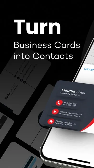 Capturas de tela do ScanBox: Business Card Scanner