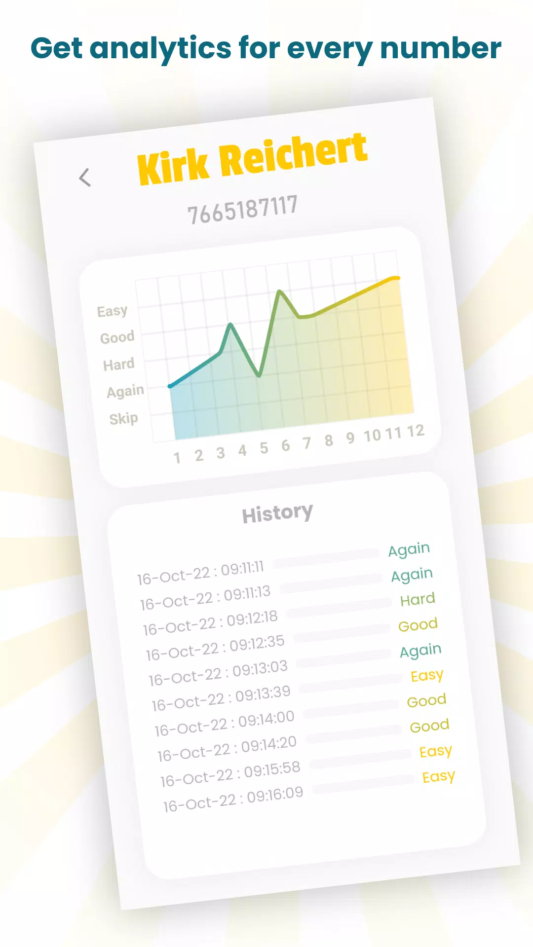 Save to brain : Number memory Screenshots