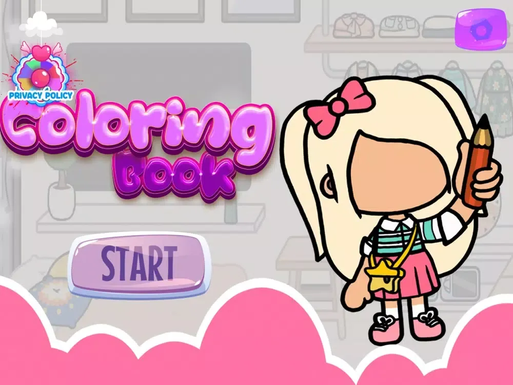 Toca Coloring outfit ideas iPad 应用截图