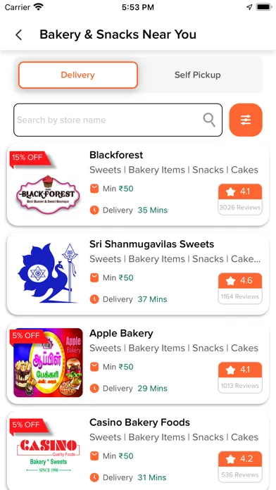 Скриншоты Zaaroz Food Ordering App