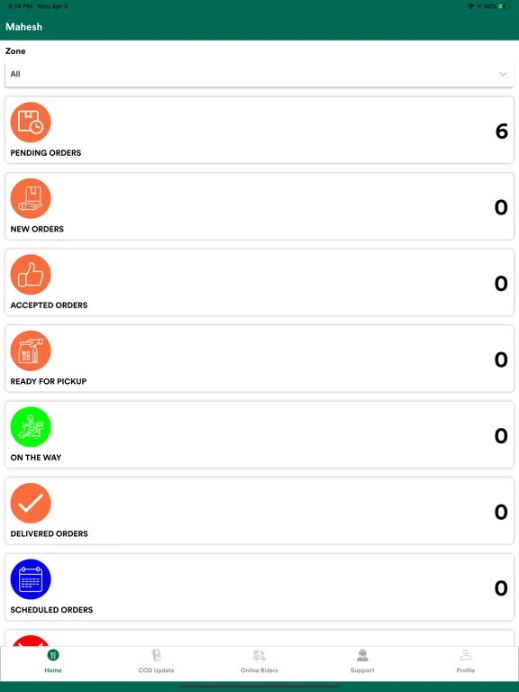 Zaaroz Manager App iPad  Screenshots