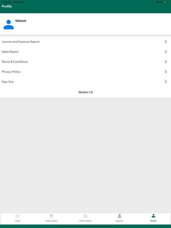 Zaaroz Manager App iPad  Screenshots