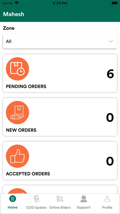 Zaaroz Manager App Screenshots