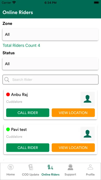 Zaaroz Manager App Screenshots