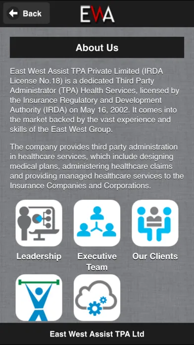 Ảnh chụp màn hình của East West Assist TPA