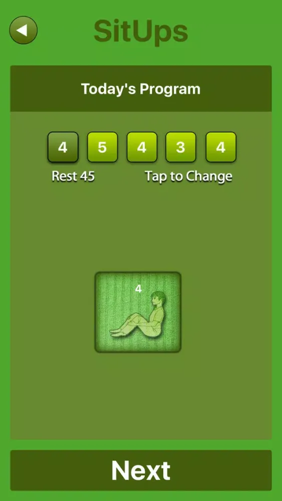Captures d'écran de Situps Fitness Workout
