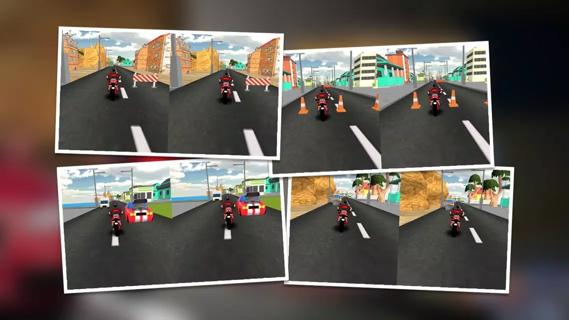 Capturas de tela do Moto Racer VR