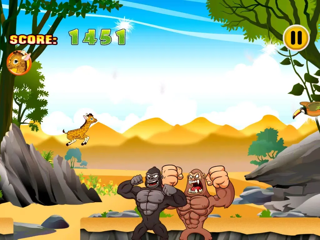 Captures d'écran de Baby Giraffe Little Zoo Run : Scary Animal Rescue iPad 