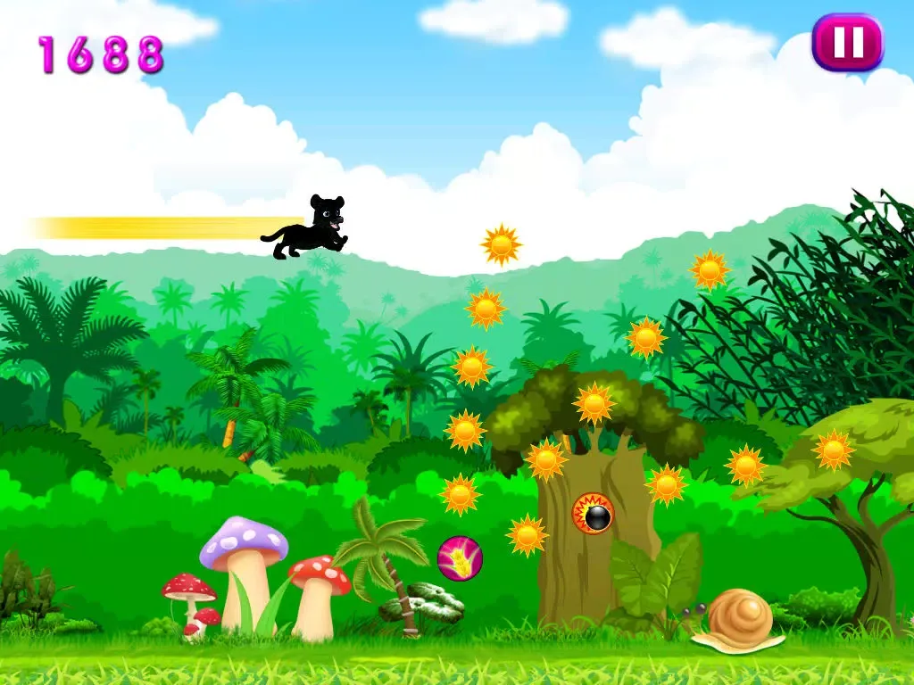 Capturas de tela do Baby Jaguar Jungle Sky Dash : Beyond the Rescue iPad 