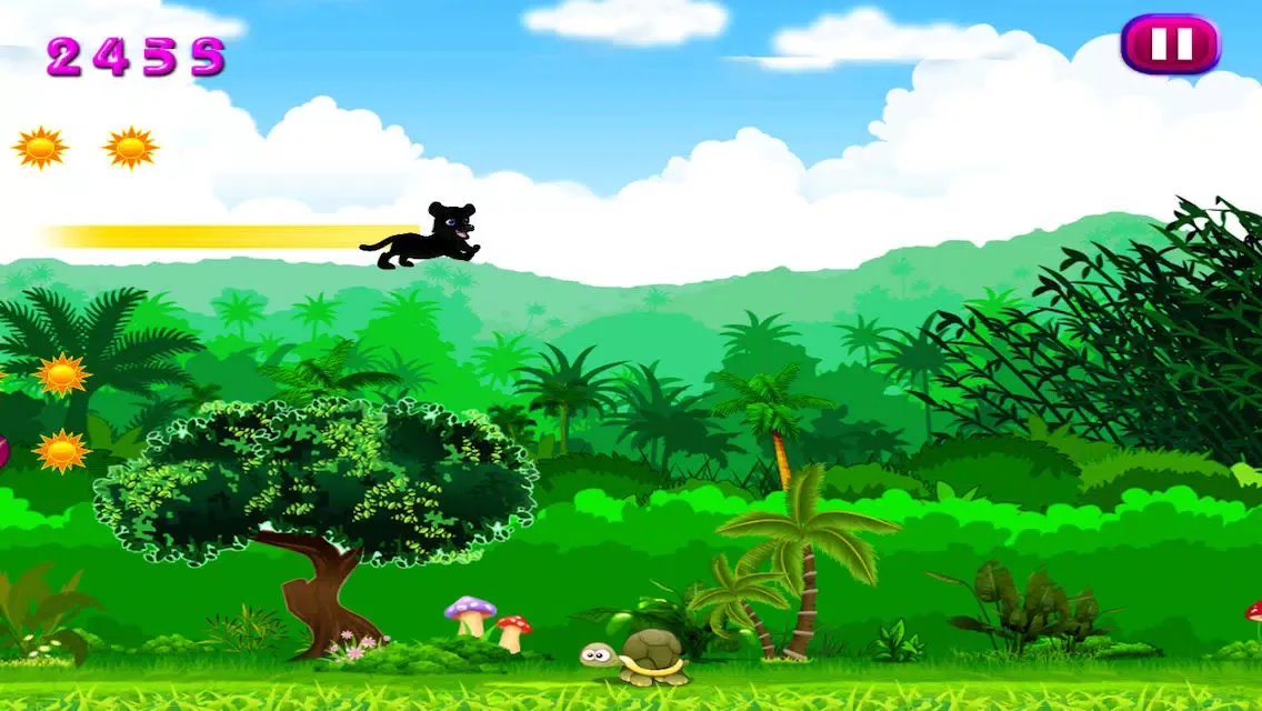 Capturas de tela do Baby Jaguar Jungle Sky Dash : Beyond the Rescue