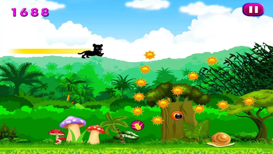 Capturas de tela do Baby Jaguar Jungle Sky Dash : Beyond the Rescue