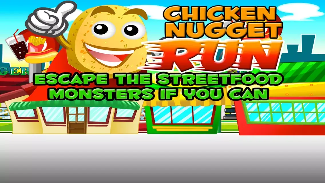 Chicken Nugget Run Escape the Streetfood Monsters if You Can سکرین شاٹس