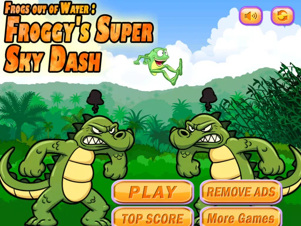 ภาพหน้าจอของ Frogs Out of Water : Froggy's Super Sky Dash iPad 