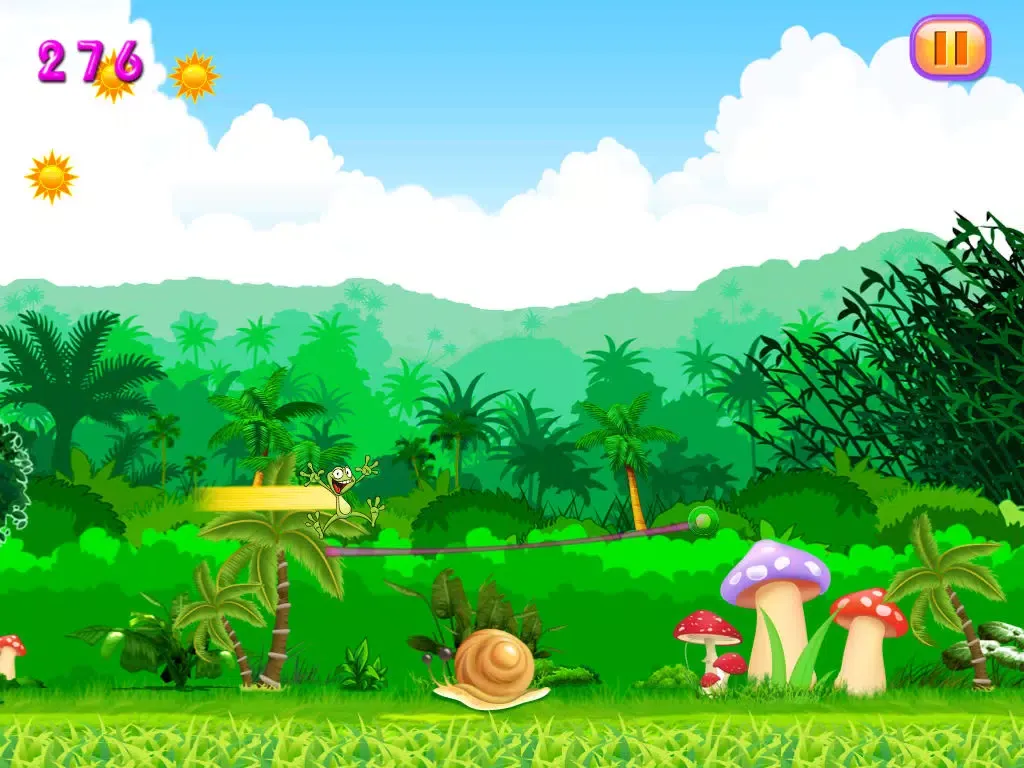 ภาพหน้าจอของ Frogs Out of Water : Froggy's Super Sky Dash iPad 