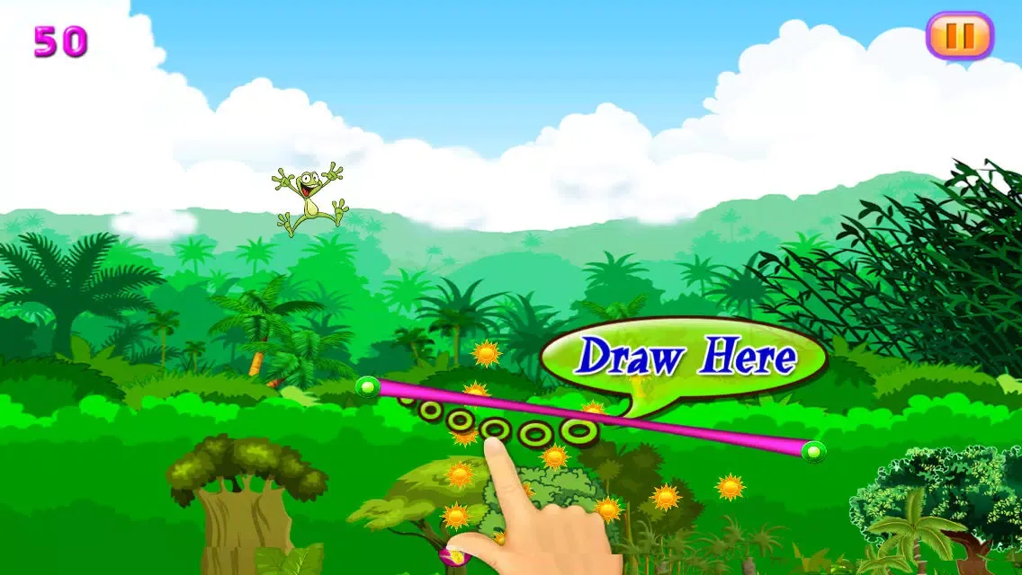 ภาพหน้าจอของ Frogs Out of Water : Froggy's Super Sky Dash