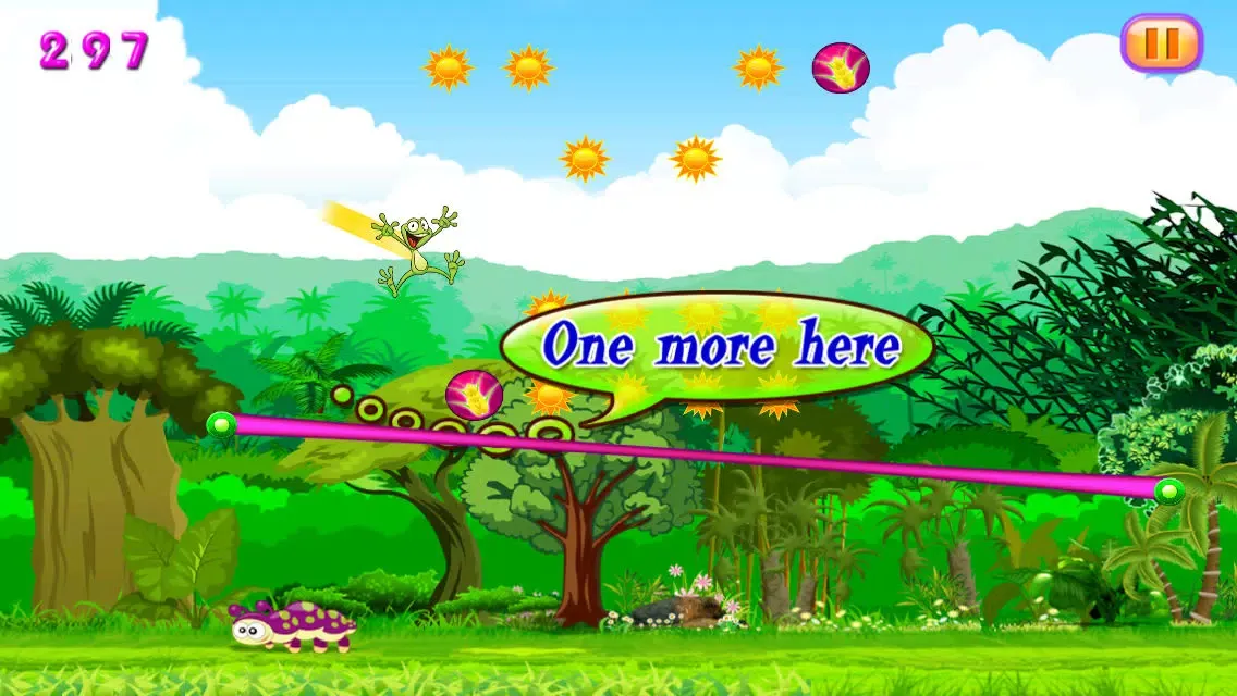 ภาพหน้าจอของ Frogs Out of Water : Froggy's Super Sky Dash