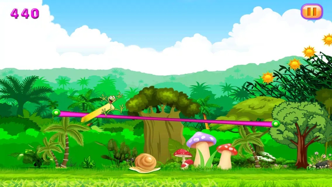 ภาพหน้าจอของ Frogs Out of Water : Froggy's Super Sky Dash