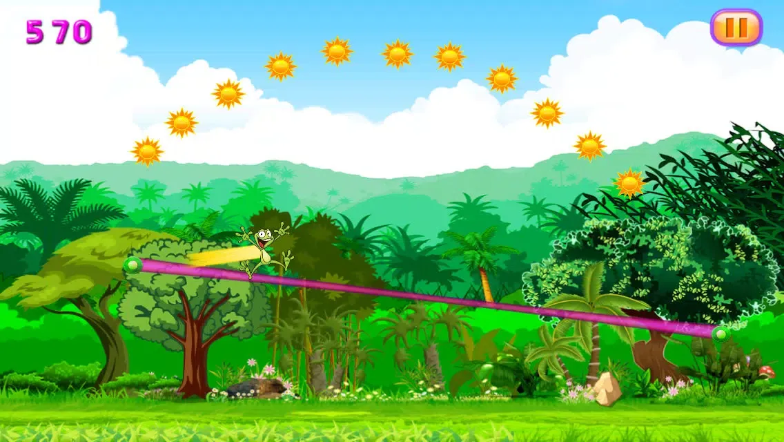 ภาพหน้าจอของ Frogs Out of Water : Froggy's Super Sky Dash