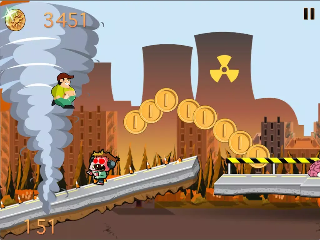 Capturas de tela do Zombies Ate The Power Plants : Turbo Timmy's Disaster Dash iPad 