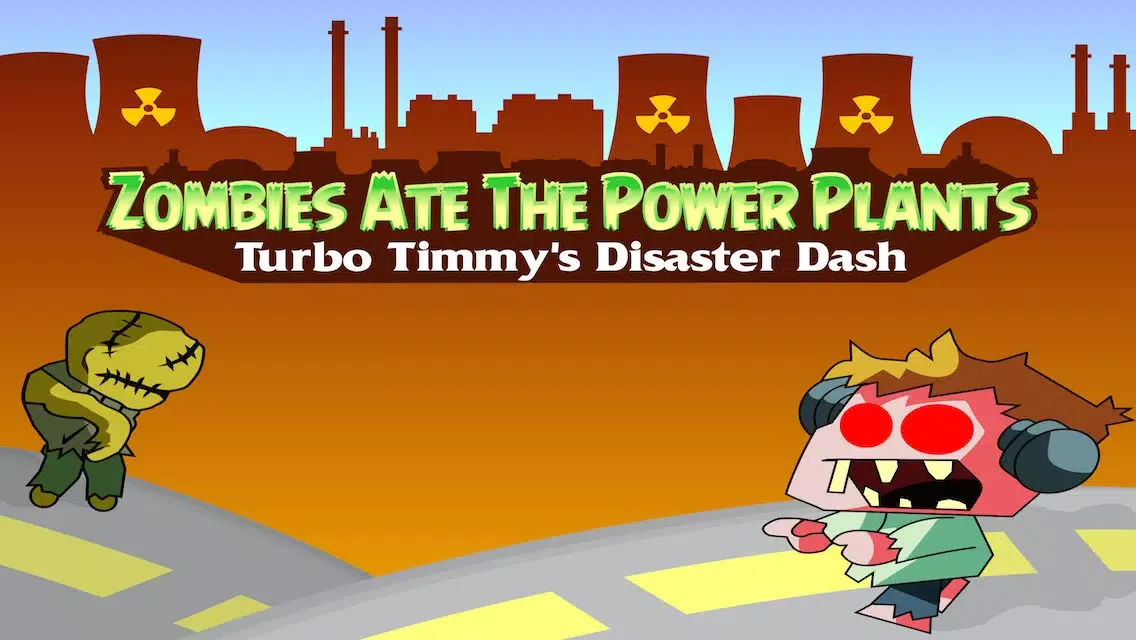Capturas de tela do Zombies Ate The Power Plants : Turbo Timmy's Disaster Dash