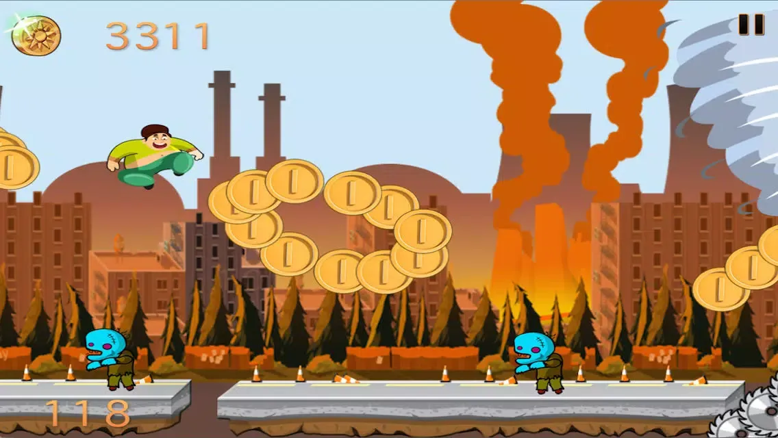 Capturas de tela do Zombies Ate The Power Plants : Turbo Timmy's Disaster Dash