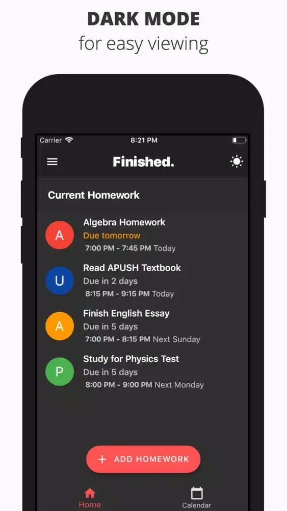 Screenshot di Finished. - Get Homework Done