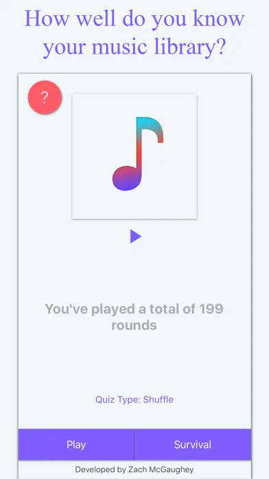 Capturas de tela do Music Quiz Lite