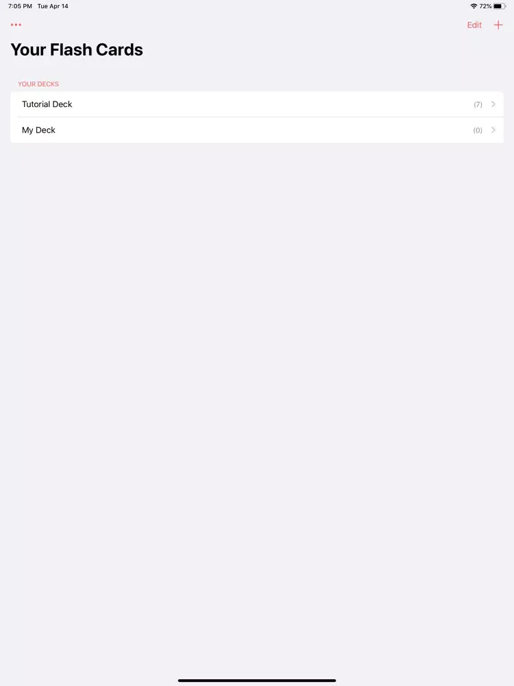 Your Flash Card iPad  Screenshots