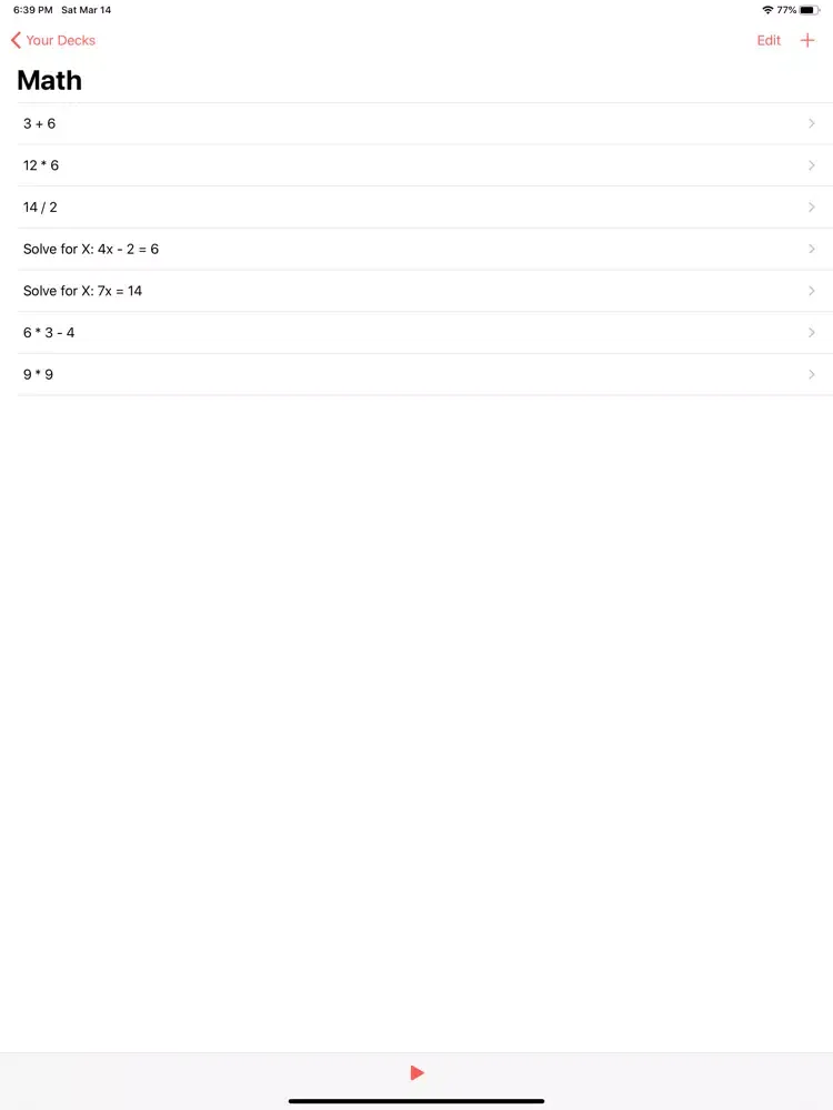 Your Flash Card iPad  Screenshots