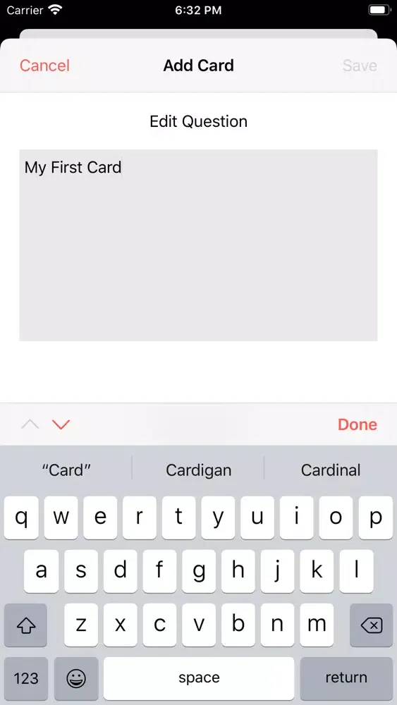 Your Flash Card Screenshots