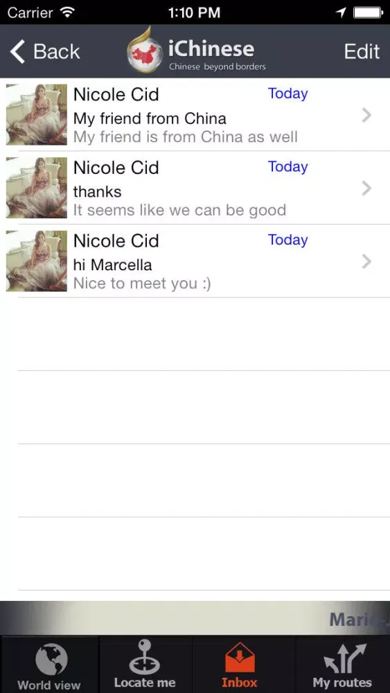 Screenshot di iChinese Mobile
