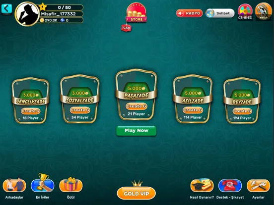 Captures d'écran de 101 Yüzbir Okey Zade Games iPad 
