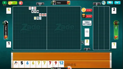 Captures d'écran de 101 Yüzbir Okey Zade Games