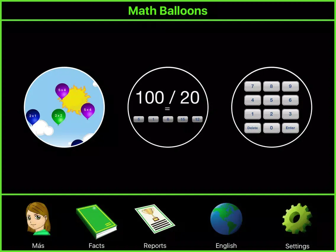 صور Math Pop Balloons iPad 