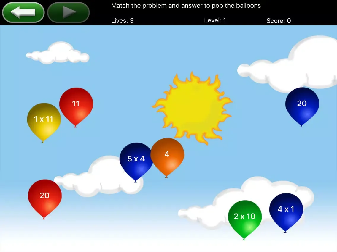 صور Math Pop Balloons iPad 