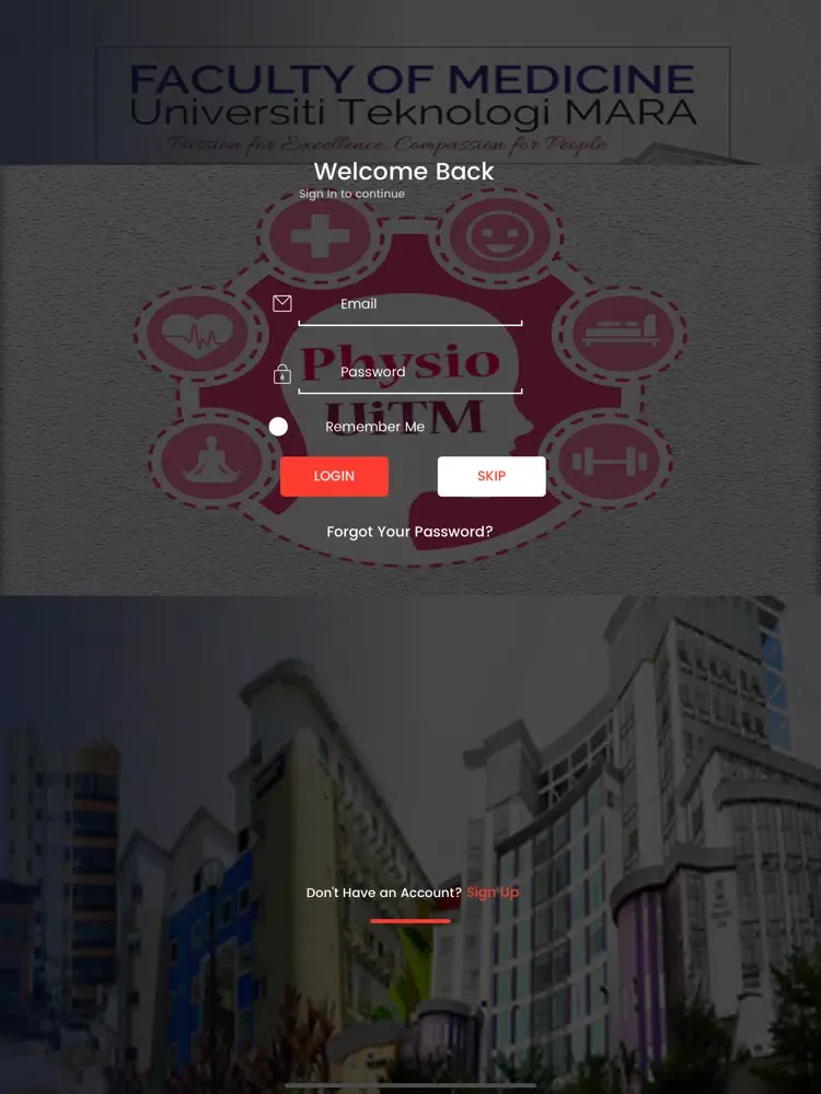 PhysioUiTM iPad  스크린샷