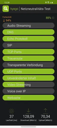 kyago - more than a speedtest Screenshots