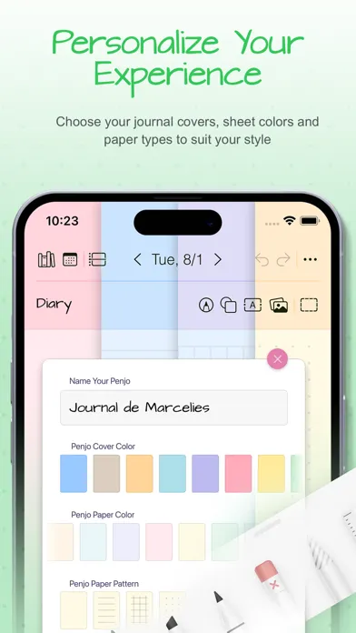 Penjo: Pencil Journal, Planner应用截图