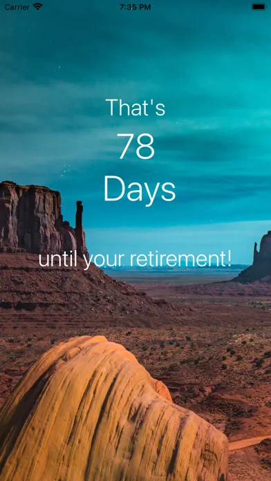 Capturas de pantalla de Retirement Countdown ·
