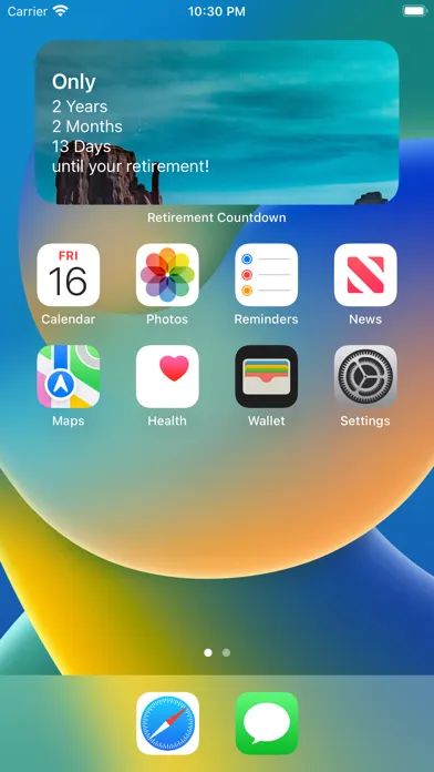 Capturas de pantalla de Retirement Countdown ·