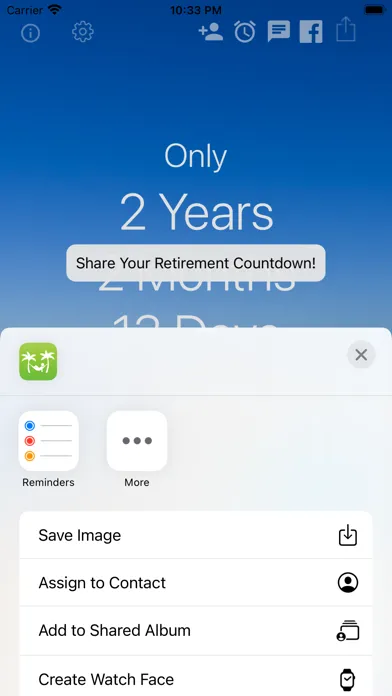 Capturas de pantalla de Retirement Countdown ·