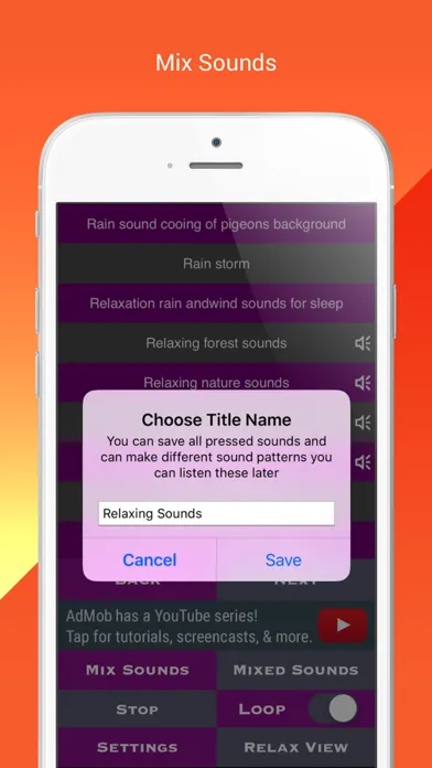Capturas de pantalla de White Noise - Natural Calm Sounds for Sleep Cycle