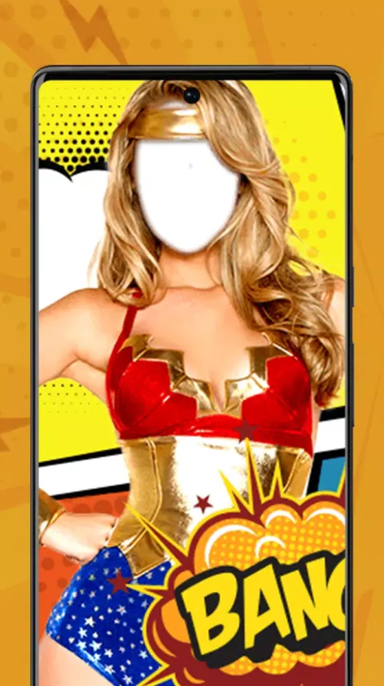 Tangkapan skrin Girl Hero Costume Photo Editor
