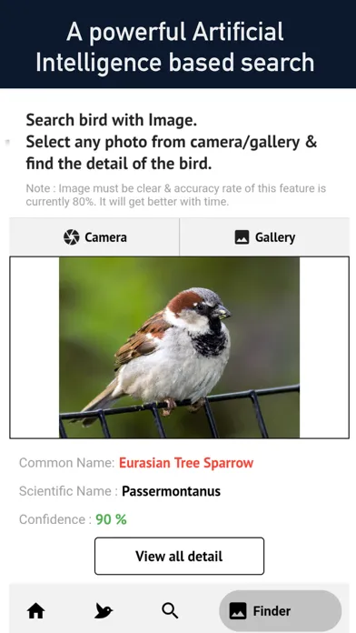 Bird Scanner - 10,000+ Birds 스크린샷