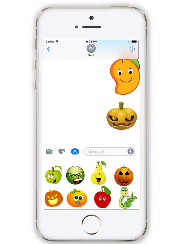Capturas de tela do Fruit Stickers and Emojis iPad 