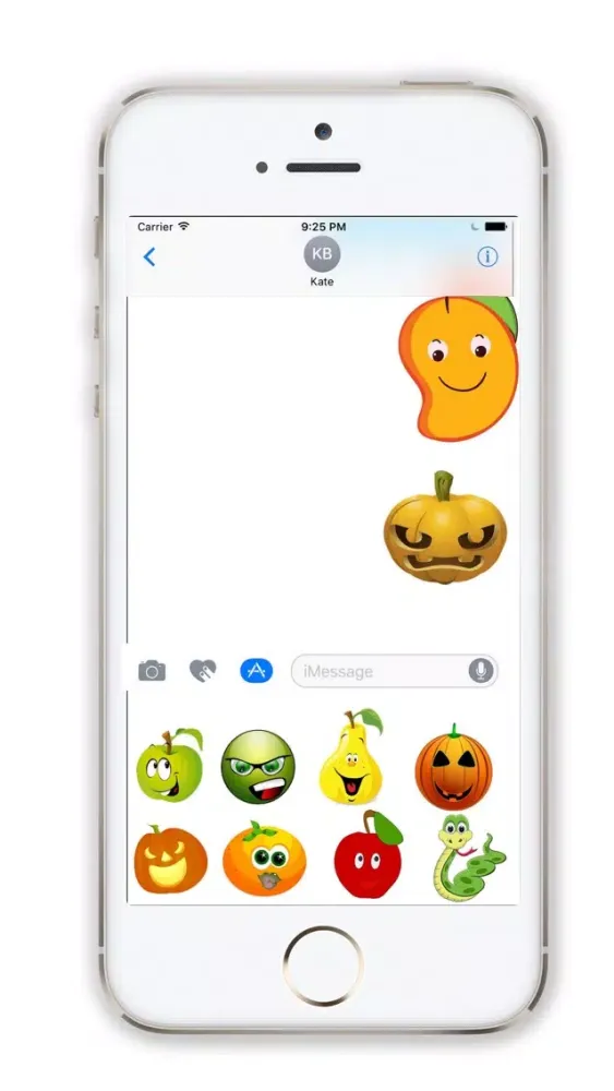 Capturas de tela do Fruit Stickers and Emojis