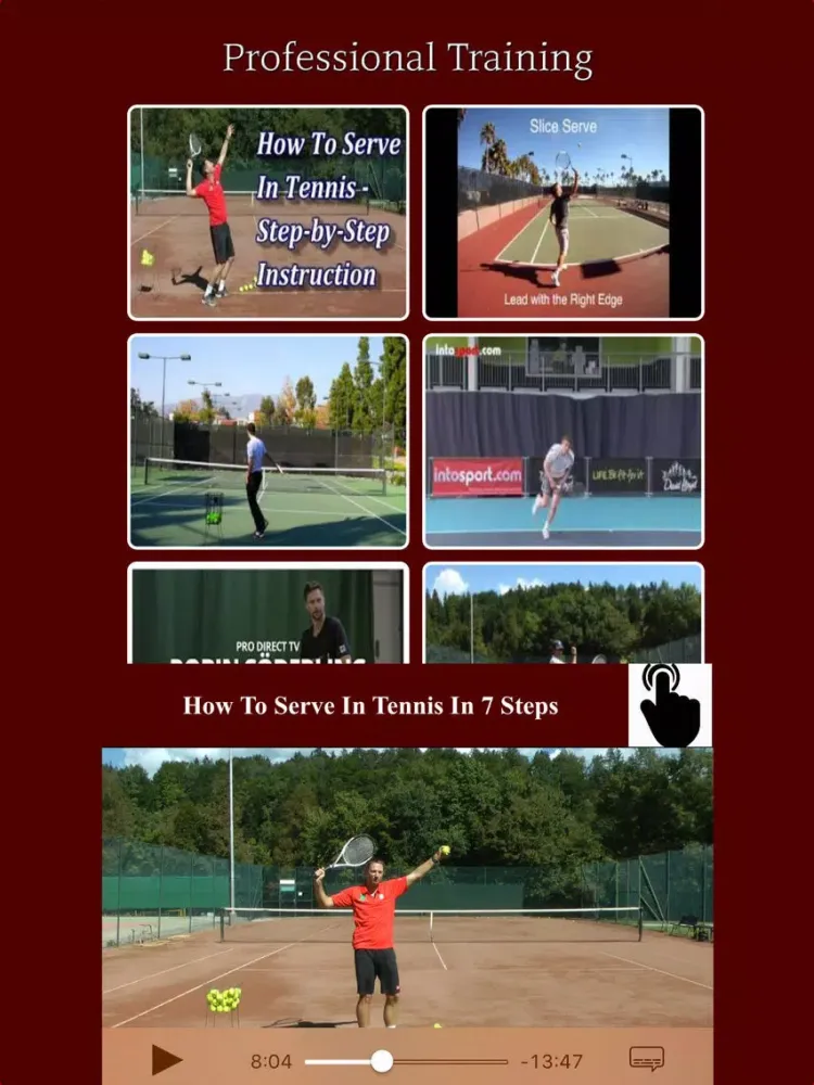 Tennis Coaching - Training Academy for PRO iPad  स्क्रीनशॉट
