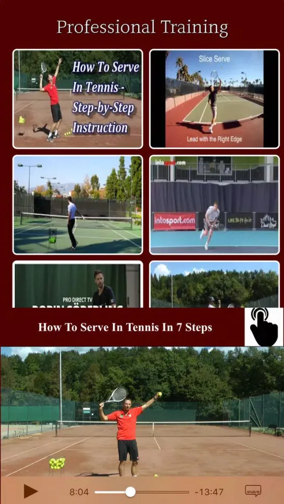 Tennis Coaching - Training Academy for PRO स्क्रीनशॉट