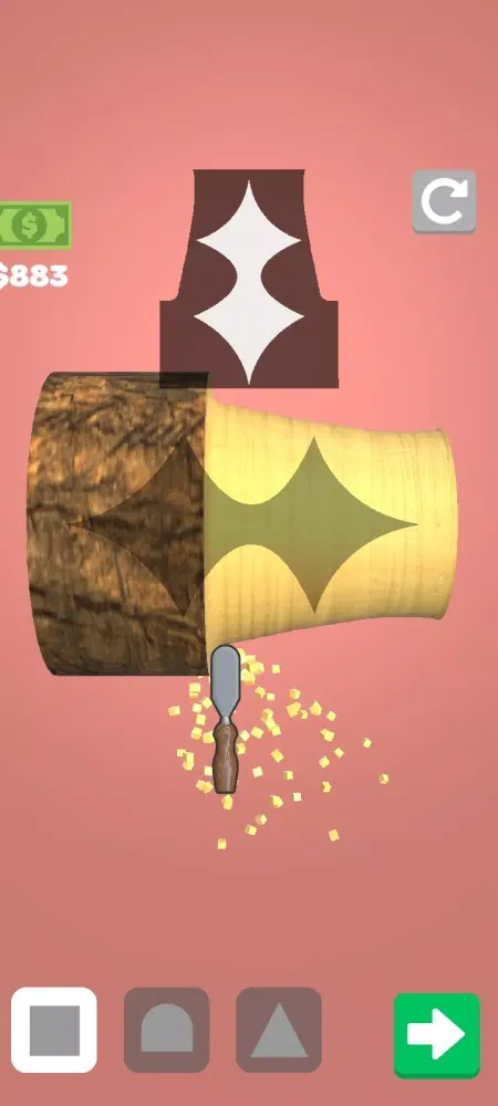 Capturas de tela do Wood Carving Turning Paint 3d