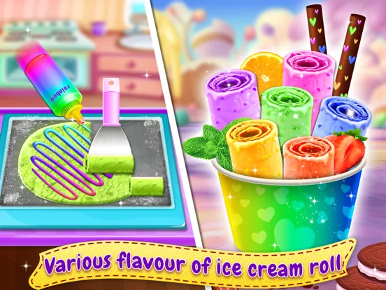 ภาพหน้าจอของ Stir-fried Ice Cream Roll iPad 